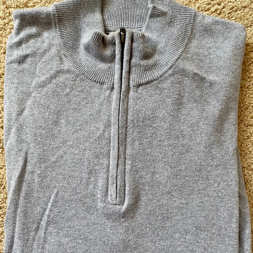 Men’s Gray Quarter Zip